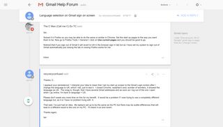 Language selection on Gmail sign on screen - Google Product Forums