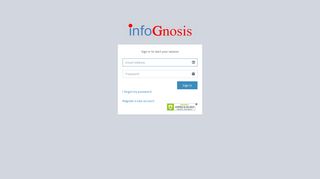 InfoGnosis | Log in