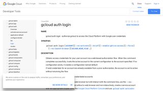 gcloud auth login | Cloud SDK | Google Cloud