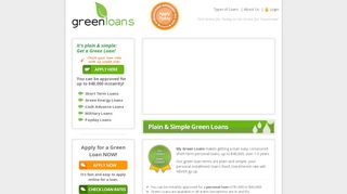 My Green Loans: Plain & Simple Online Short Term Green Loans