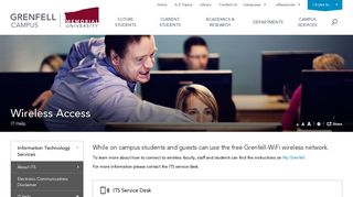 Wireless Access - Grenfell Campus - Memorial University of ...