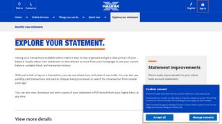 Halifax UK | View your statement | Online Services