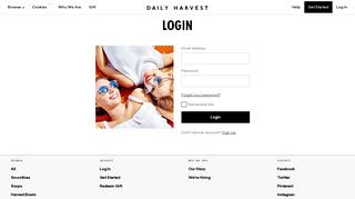 Log In | Daily Harvest