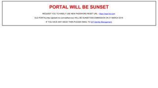 portal will be sunset - HCL
