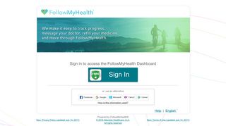 FollowMyHealth® Sign In