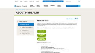 About MyHealth Online Patient Portal - Atrius Health