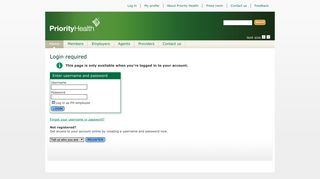 Login required - Priority Health