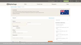 Australia - Genealogy, Vital Records - MyHeritage