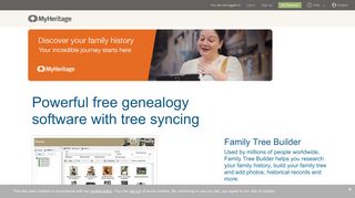 Family Tree Builder - Free genealogy program - MyHeritage