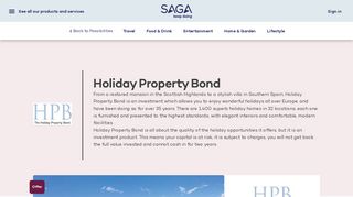 Holiday Property Bond - Discover great offers from Saga partners