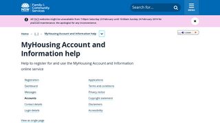 Accounts - MyHousing Account and Information help | Family ...