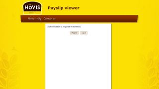 Hovis payslips- Register or sign in