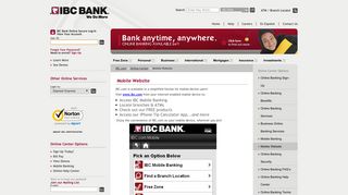 Mobile Website | IBC Bank - IBC.com