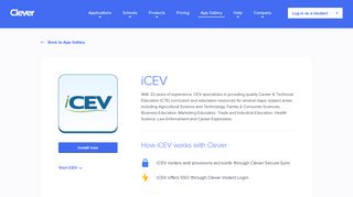 iCEV - Clever application gallery | Clever