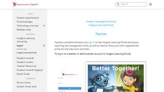 Imagine Learning Portal | Imagine Learning Support