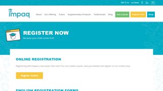 Impaq Online Registrations | Grades R to 12 Homeschooling Curriculum
