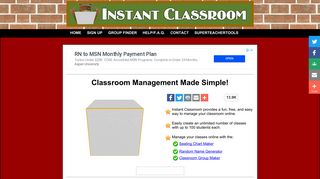 InstantClassroom Seating Chart Maker - Super Teacher Tools