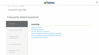 Autoship - Isagenix