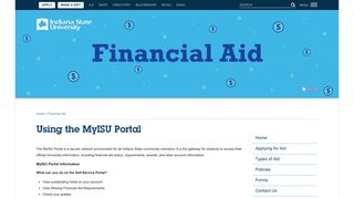 Using the MyISU Portal | Indiana State University