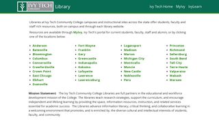 Home - Library Homepage - Ivy Tech Libraries at Ivy Tech Community ...