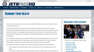 Sending Your Seats | Winnipeg Jets - NHL.com