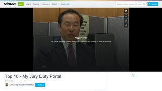 Top 10 - My Jury Duty Portal on Vimeo