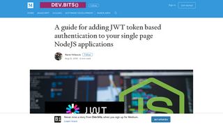 A guide for adding JWT token based authentication to your single ...