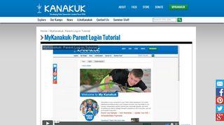MyKanakuk: Parent Log-in Tutorial | Kanakuk Kamps