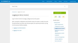 Logging to Kerio Control - GFI Software