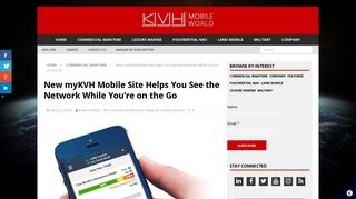 New myKVH Mobile Site Helps You See the ... - KVH Mobile World
