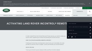 InControl | Land Rover InControl® Remote & Protect