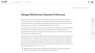 Manage Browser Extension Preferences - LogMeIn Support