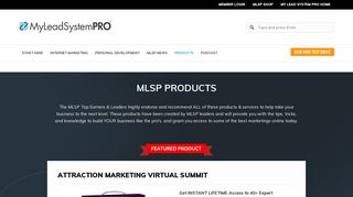 MLSP Products • My Lead System PRO (MLSP) Blog