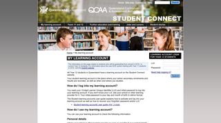 My learning account [Queensland Curriculum and Assessment Authority]