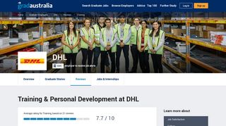 Training & Personal Development at DHL - GradAustralia
