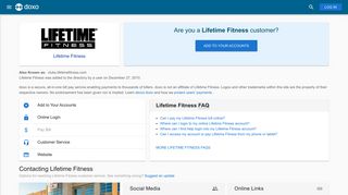 Lifetime Fitness: Login, Bill Pay, Customer Service and Care Sign-In