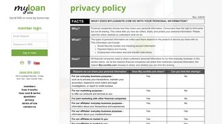 privacy - MyLoanSite.com