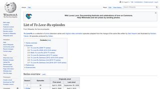List of To Love-Ru episodes - Wikipedia
