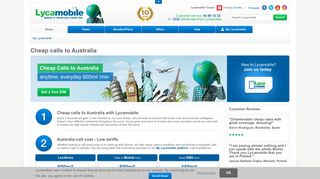 Cheap Calls To Australia | Call Plans & Mobile | Lycamobile