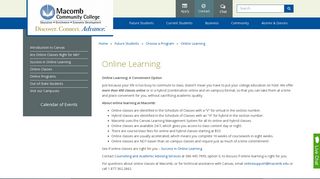 Macomb Community College - Online Learning