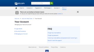 Your Account - mail.com help
