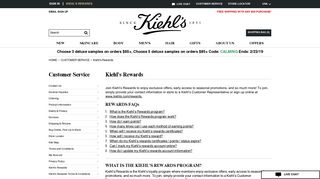 Kiehl's Rewards Loyalty Program - Kiehl's
