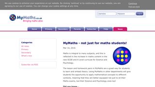 MyMaths - Bringing maths alive - MyMaths - not just for maths students!