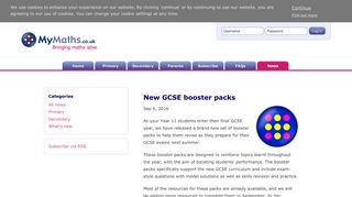 MyMaths - Bringing maths alive - New GCSE booster packs