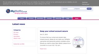 New Primary content available - MyMaths - Bringing maths alive - News