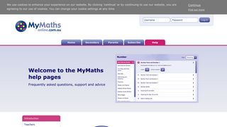 MyMaths - Bringing maths alive - Help