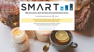 SmartMLS SafeMLS® Error - Clareity Security, LLC - Safemls.net