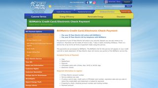 BillMatrix Credit Card/Electronic Check Payment - El Paso Electric