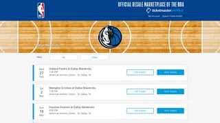 Dallas Mavericks Tickets 2018-19 | NBA Official Resale Marketplace