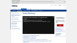 Learn About Credit Cards & Online Banking: Help | Canada | MBNA